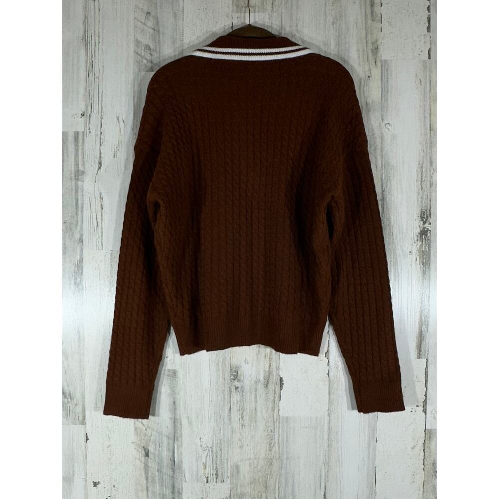 Commense Sweater Size Small Oversized Cableknit C… - image 4